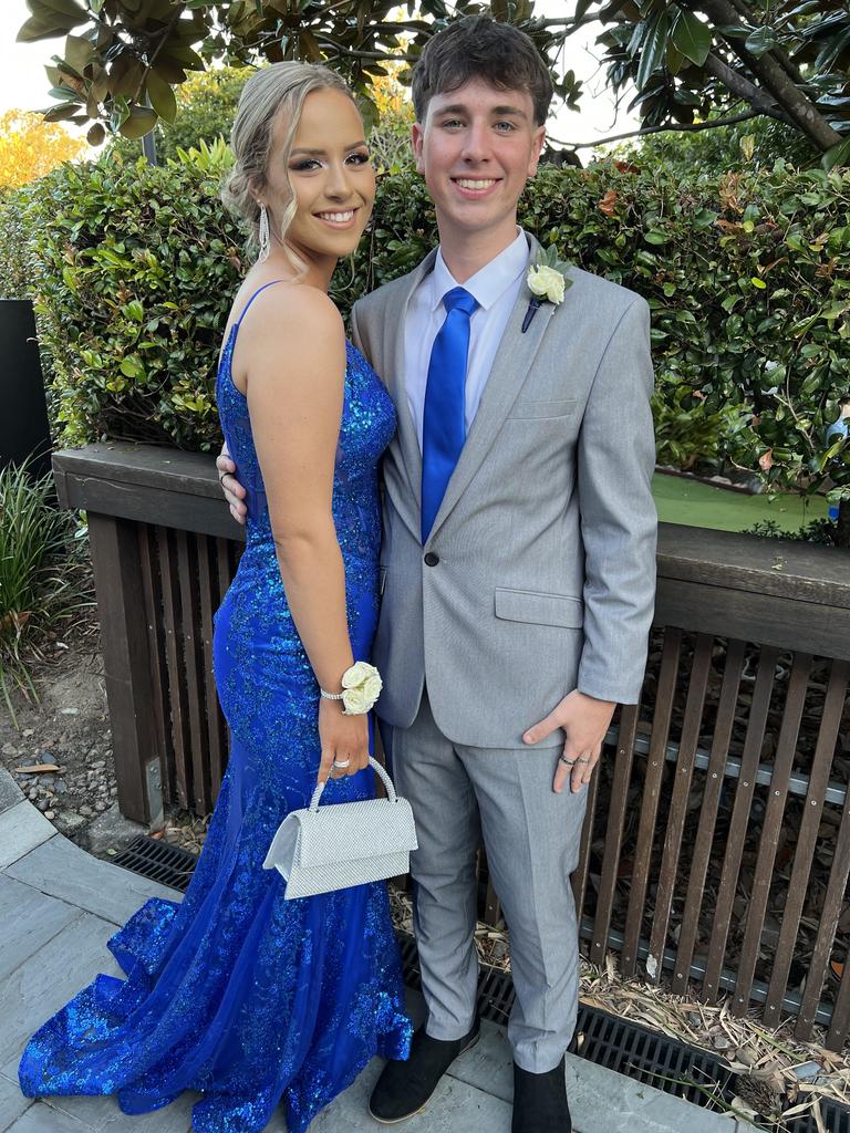 Ella Brinkworth and Xavier Capper attended the 2022 Chisholm Catholic College year 12 formal at Victoria Park Marquee.