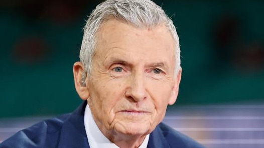 SYDNEY, AUSTRALIA - SEPTEMBER 20: Channel 7 legendary commentator Bruce McAvaney is seen during the 2024 AFL First Preliminary Final match between the Sydney Swans and the Port Adelaide Power at The Sydney Cricket Ground on September 20, 2024 in Sydney, Australia. (Photo by Dylan Burns/AFL Photos via Getty Images)