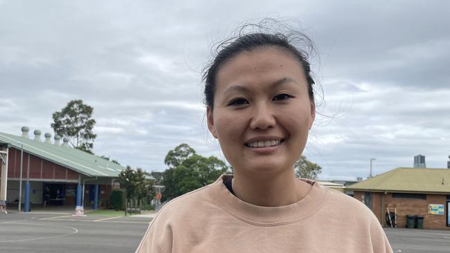 Karen Yang of North Parramatta at Parramatta East Public School polling booth.