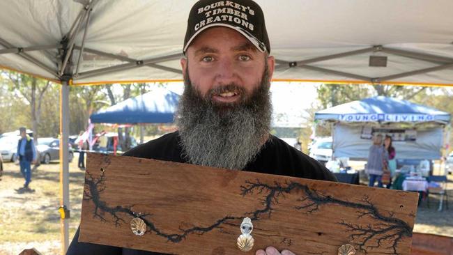 Bourkey's Timber Creations' James Bourke at the Festival of the Bazaar. Picture: Jann Houley