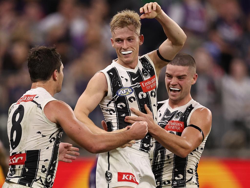 Joe Richards broke through to play nine AFL games this year. Picture: Paul Kane/Getty Images