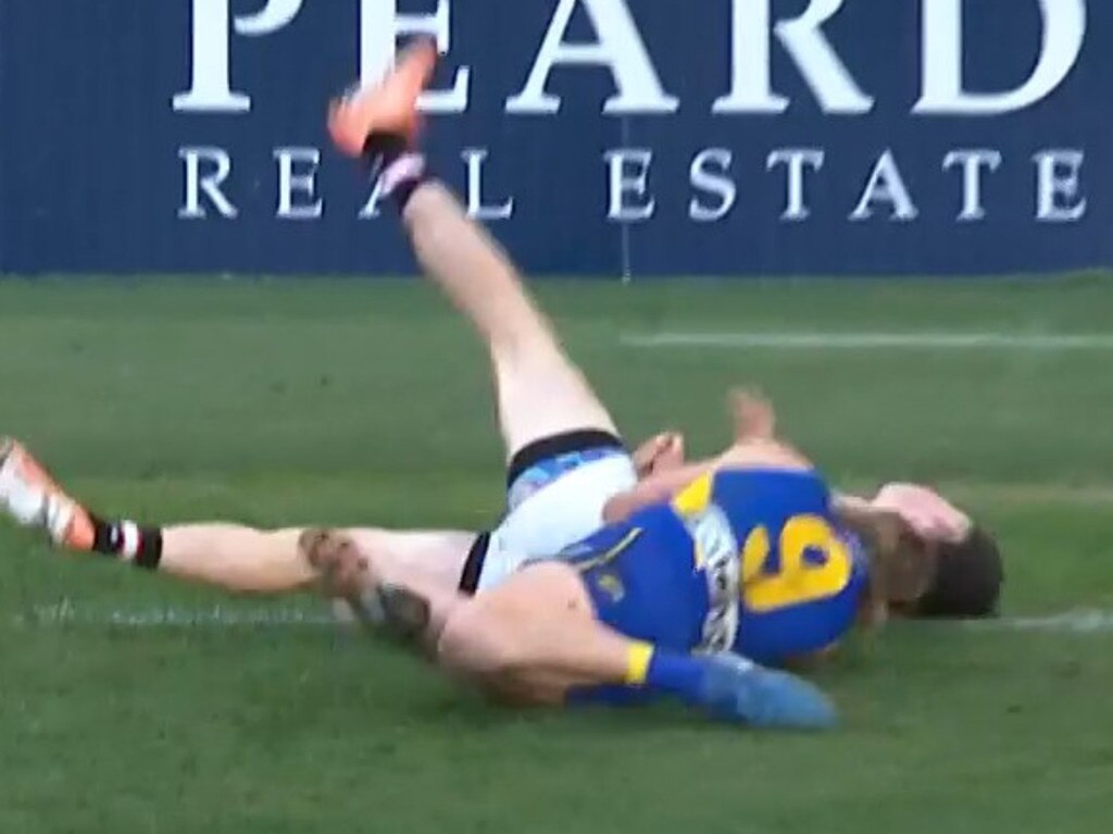 Reid was given a two-game ban for this dangerous tackle.