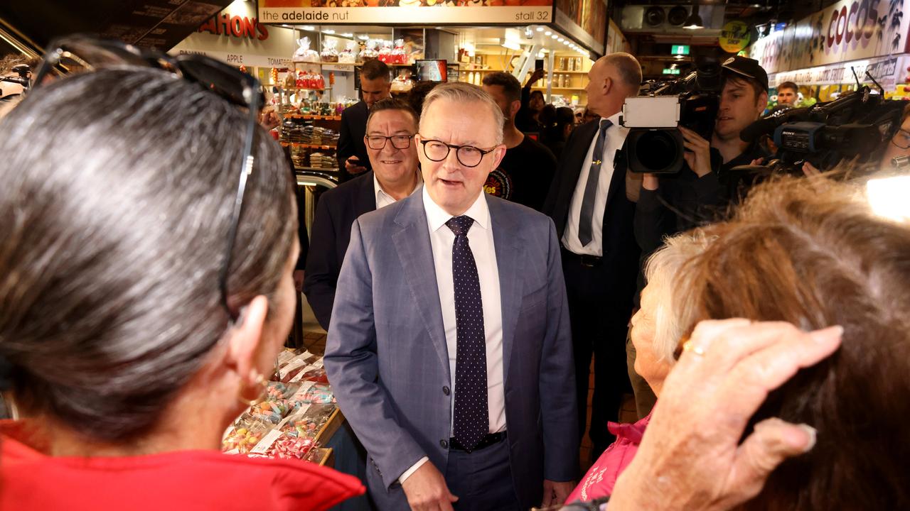 Anthony Albanese is at the centre of a media storm, over comments he strongly denies making. Picture: NCA NewsWire / Kelly Barnes