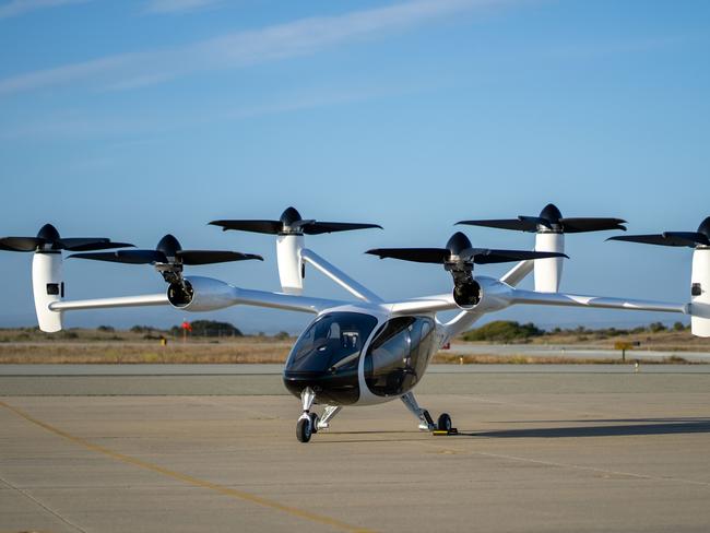 Joby Aviation electric vertical takeoff and landing aircraft.