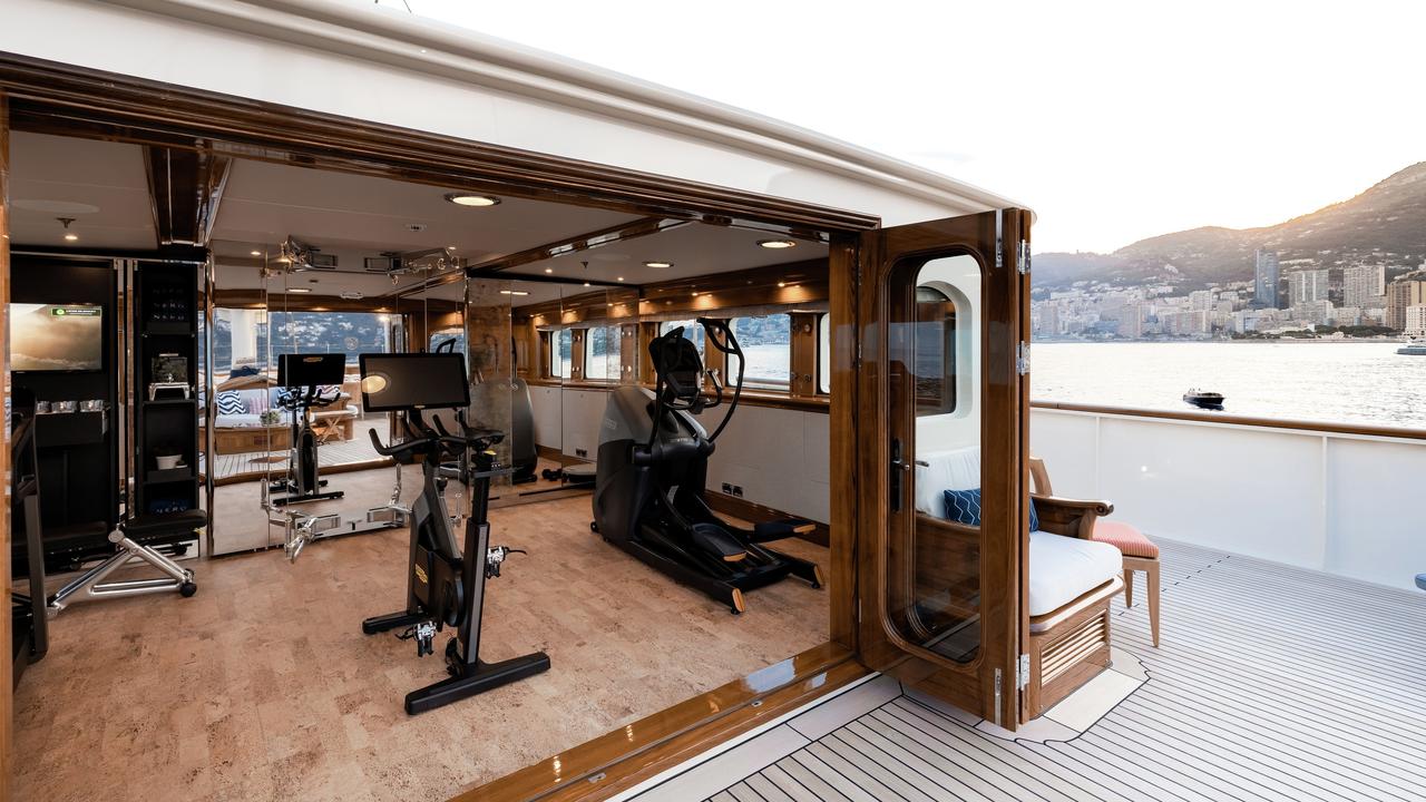 Gym Marine’s clients are typically billionaires with huge property portfolios. Picture: Luxury superyacht Nero by Blue iProductions