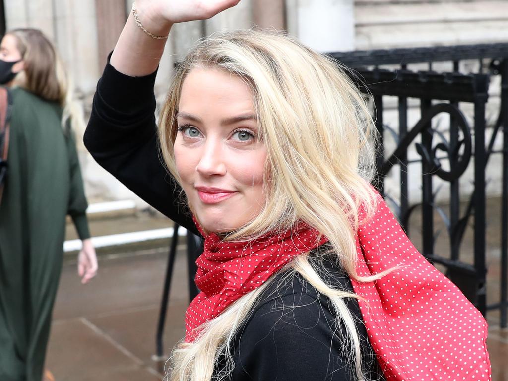 Amber Heard arriving at court for a libel case that has seen details of her short-lived marriage spill into the public domain. Picture: ISABEL INFANTES / AFP