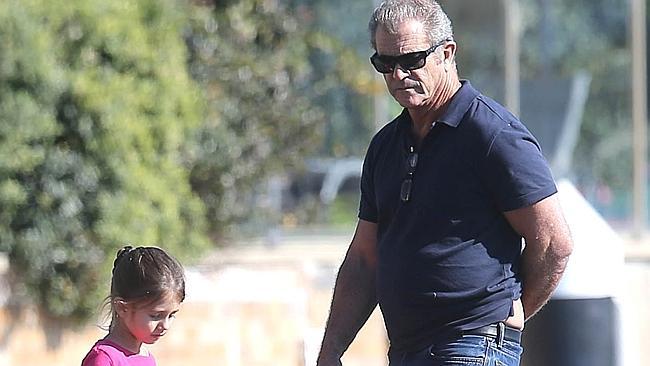 Mel Gibson & Daughter Lucia Gibson In Sydney