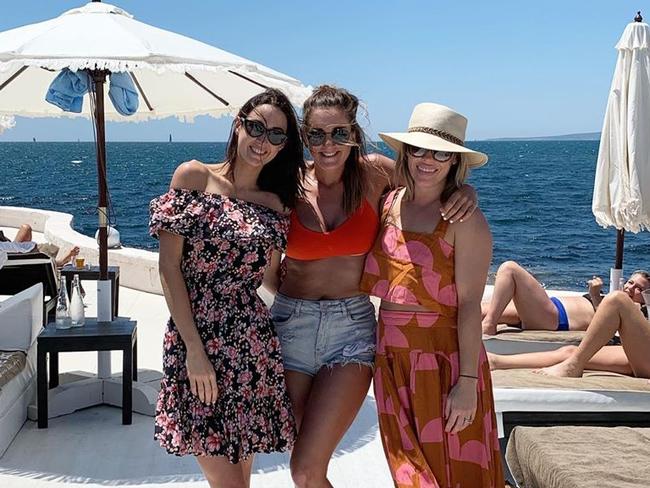 Rachel Khawaja (left) and Amy Finch (right) with an unidentified friend at Purobeach Palma, 17 June 2019. Rachel wrote: “What a birthday! Got completely spoilt by Uzzy yesterday and now I’m in Spain with my girls, thanks for all of the love #birthday #24 #lovinglife #spain”. Picture: @rachelmkhawaja/Instagram