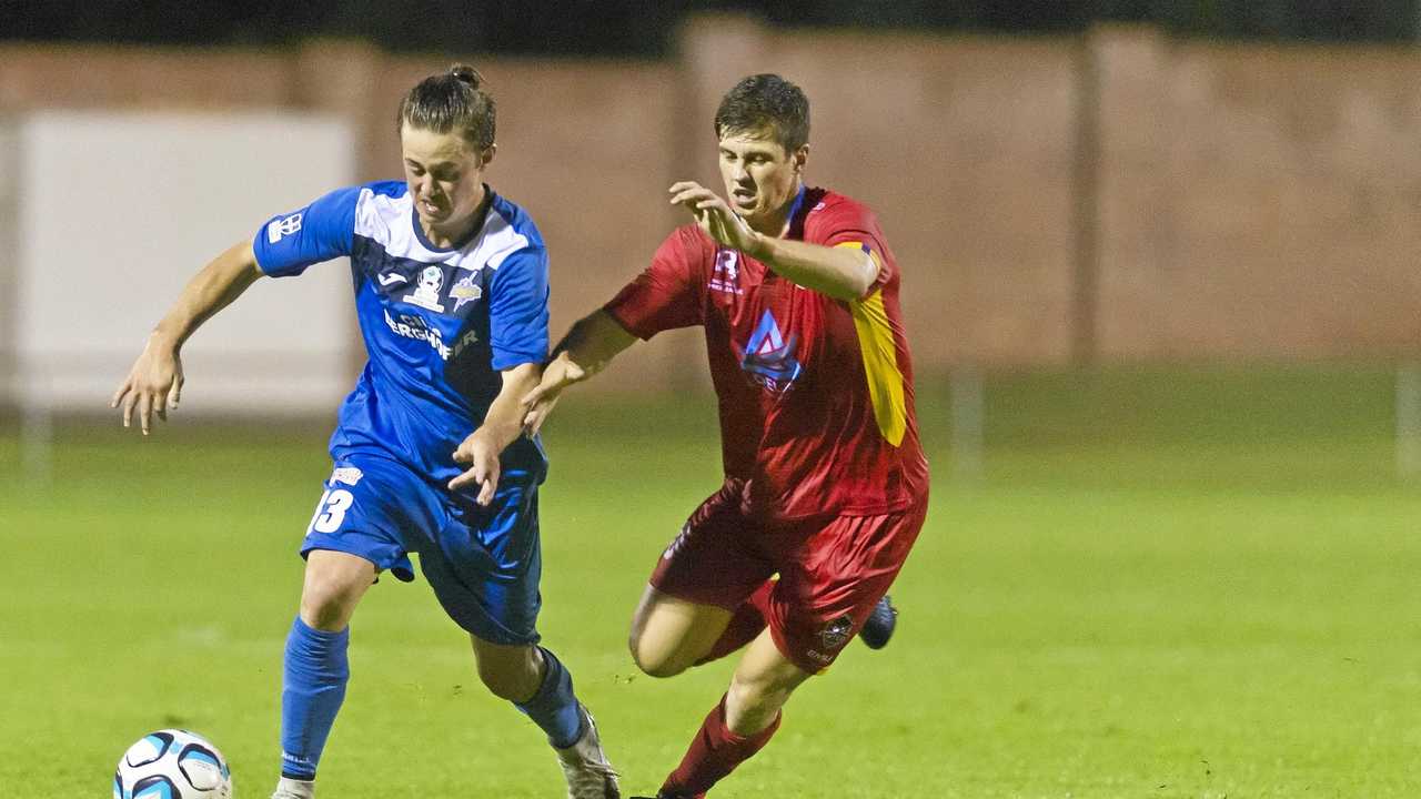 GAME WINNER: Lathan Dunn scored the South West Queensland Thunder's winner against Brisbane City on Saturday night. Picture: Kevin Farmer