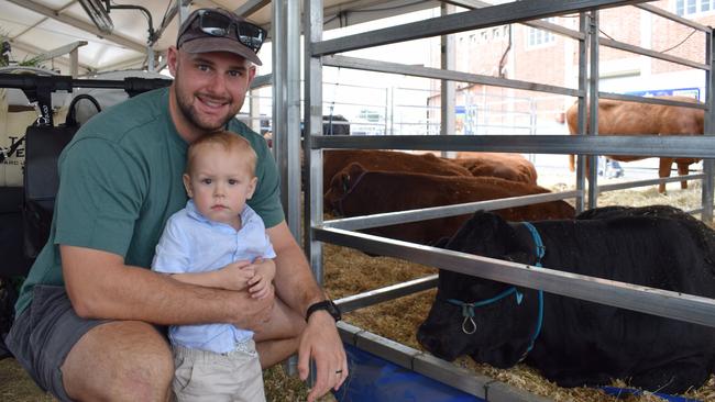 Brandon and Harvey Steele at Beef Australia 2024. Picture: Aden Stokes