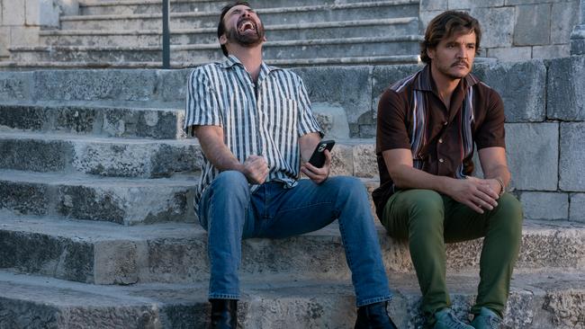 Nicolas Cage as Nic Cage and Pedro Pascal as Javi in The Unbearable Weight of Massive Talent