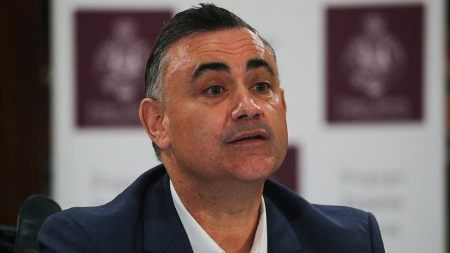 John Barilaro is set to learn the outcome of the state parliamentary inquiry this week. Picture: Gaye Gerard/NCA Newswire