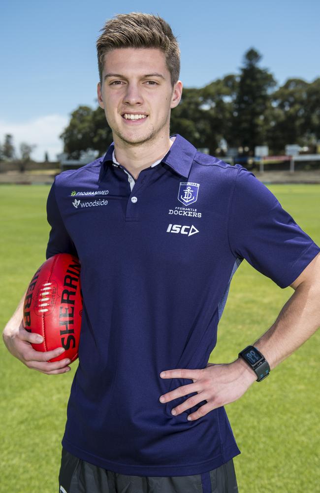Fresh-faced Dockers recruit Darcy Tucker.