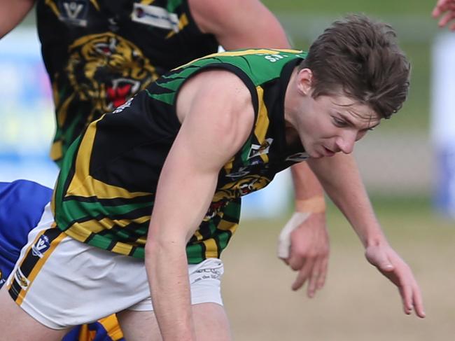 Sam Fowler in action for Dromana in the Nepean FL: Somerville v Dromana game. Saturday, June 3. 2017. Picture: David Crosling