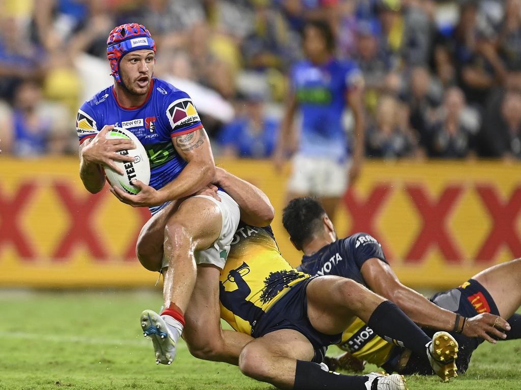 Kalyn Ponga was solid in attack for the Knights. Picture: Getty Images