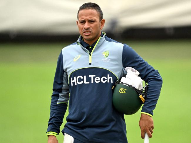 Usman Khawaja’s time at the top of the order could be coming to an end. Picture: Saeed Khan/AFP