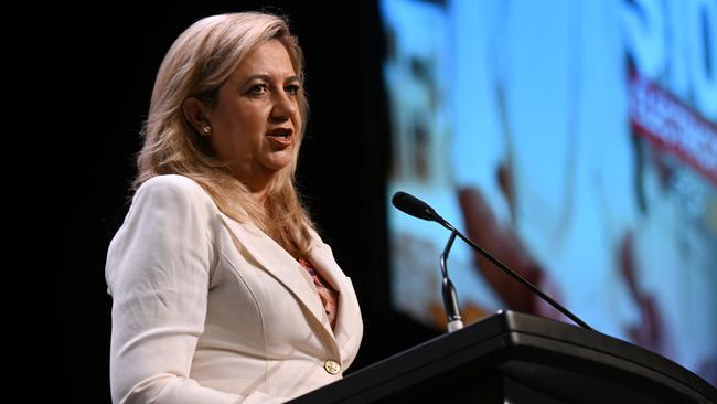 BRISBANE, AUSTRALIA - NewsWire Photos - OCTOBER 4, 2023. Queensland Premier Annastacia Palaszczuk delivers the annual State of the State address.Picture: Dan Peled / NCA NewsWire