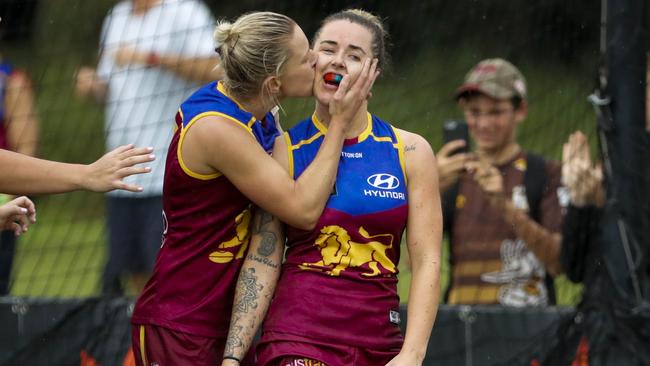 Jessica Wuetschner starred in the Brisbane Lions’ win over the Fremantle Dockers at South Pine Sports Complex.