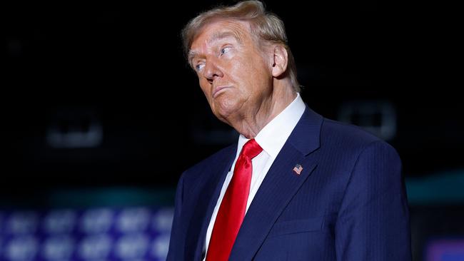 Donald Trump at a campaign rally in North Carolina. Picture: Getty Images via AFP.