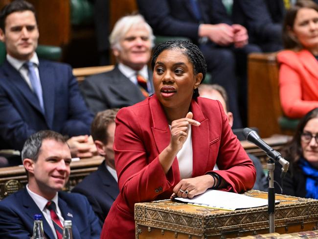 Britain's opposition Conservative Party leader Kemi Badenoch has slammed the “poison” of the left. Picture: AFP