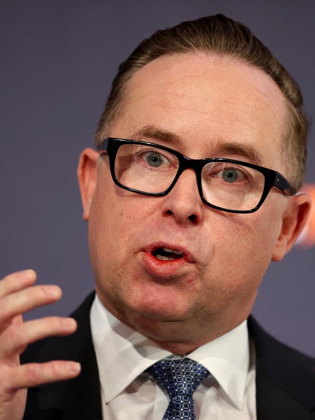 Qantas chief Alan Joyce Joyce expects an underlying pre-tax profit of between $1.2bn and $1.3bn for the six months to December. Picture: Brendon Thorne/Bloomberg via Getty Images