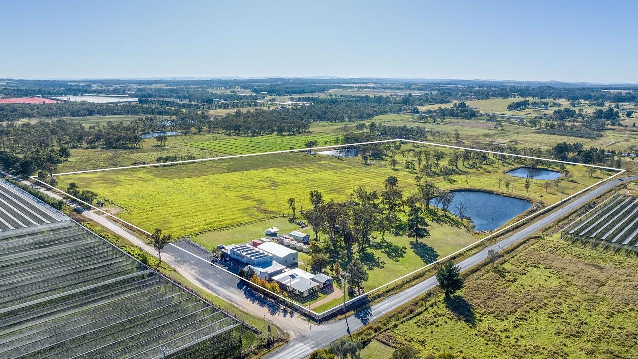 An aerial view of the 15.38 hectare property. Photo: Better Homes and Garden Real Estate