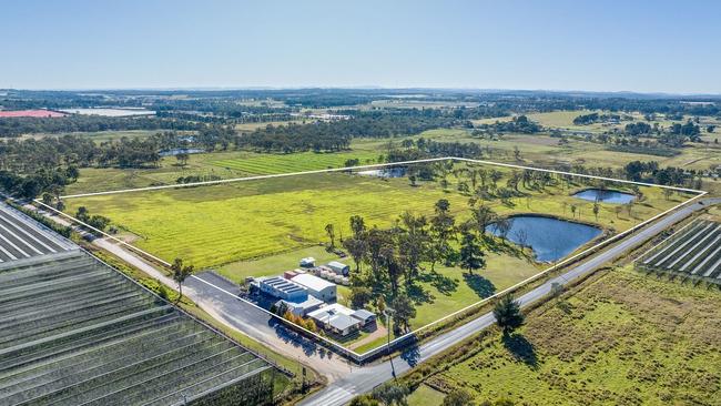 An aerial view of the 15.38 hectare property. Photo: Better Homes and Garden Real Estate
