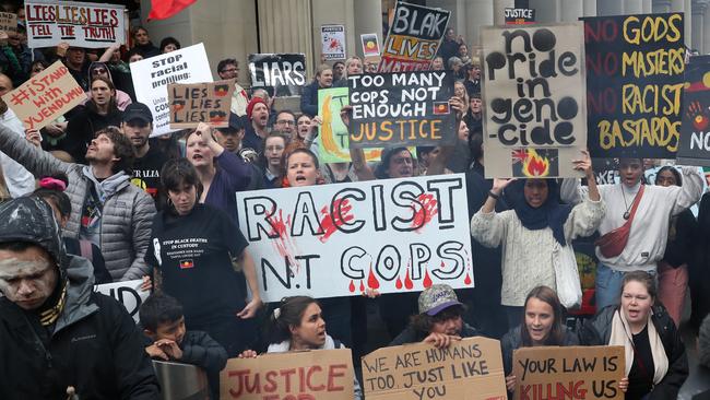 Melbourne protesters in November 2019. Picture: AAP