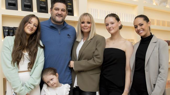 Lulu Fevola, Tobi Fevola, Brendan Fevola, Alex Fevola, Leni Fevola and Mia Fevola. Photo by Sam Tabone/WireImage.