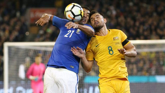 Bailey Wright competes against Brazil star Digo Andrade. Picture: George Salpigtidis