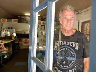 SPOOKY: Woolooga’s Rusty Ute Cafe owner Peter Williams can not explain the strange things happening in his cafe. Picture: Renee Albrecht