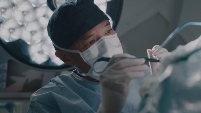 A screen grabs from a video promoting the joint venture between Charlie Teo and Blacktown City Council to build The Blacktown Brain and Spinal Institute.