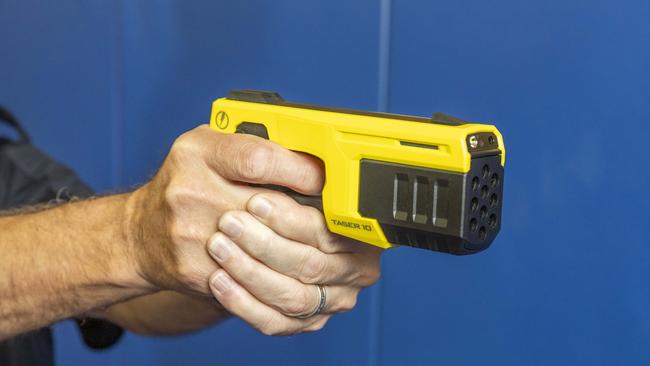 A man will face Southport Magistrates Court on Monday after he was tasered by police during an incident in Robina at the weekend. Picture: Richard Walker