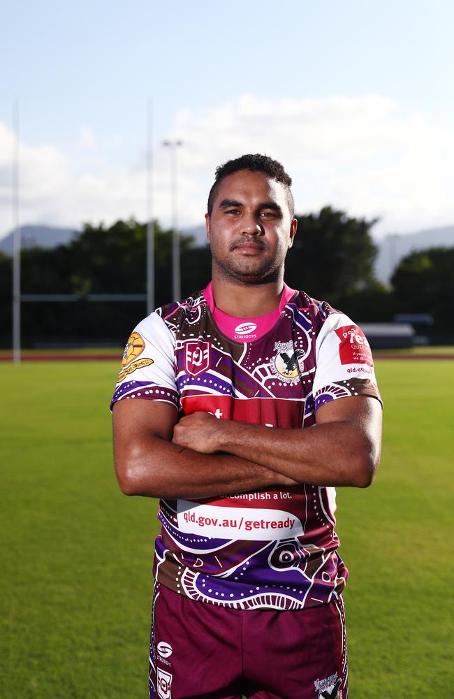 Yarrabah Seahawks' Ammiel Harris will play in the 2022 Cairns District Rugby League A Grade premiership. Picture: Brendan Radke