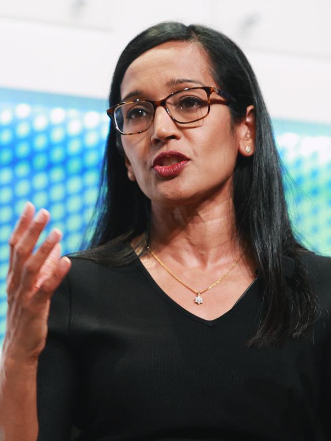 Raynuha Sinnathamby at Future SEQ Luncheon. (AAP Image/Claudia Baxter)