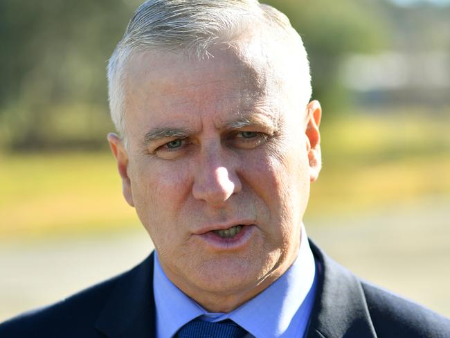 Deputy Prime Minister Michael McCormack speaks to the media during a press conference in Verdun, Adelaide, Friday, July 13, 2018. (AAP Image/David Mariuz) NO ARCHIVING