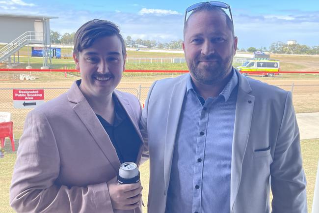 Brett Caton and Brady Hillier enjoyed the Bundaberg Toyota Race Day on Saturday, May 13.