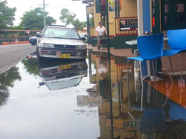 The new policy will address flooding issues like this tidal inundation at Woy Woy.