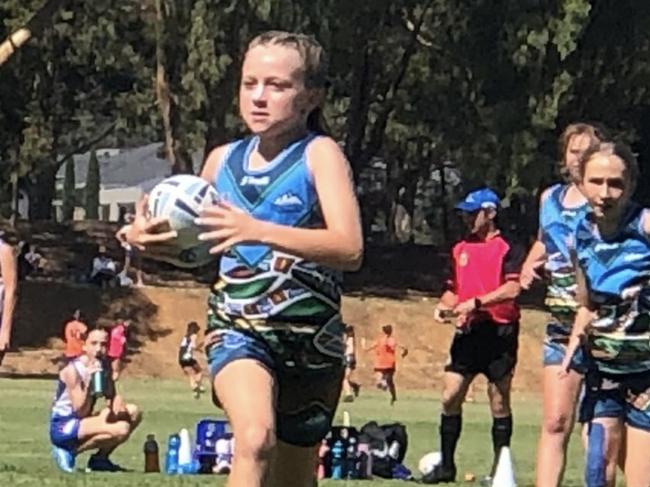 Charli Butler of the Lower Blue Mountains Junior State Cup team. Picture: Contributed