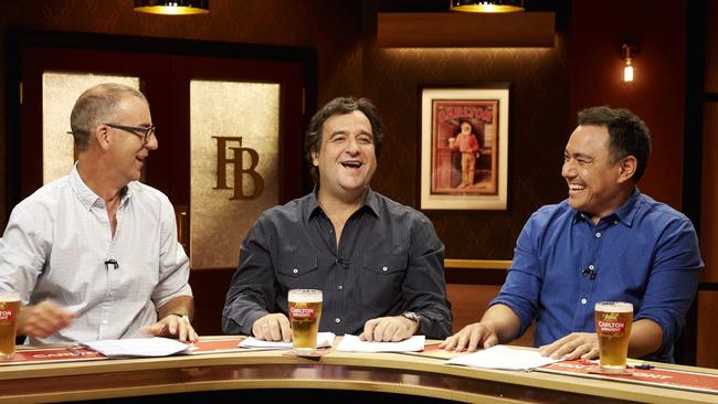 The Front Bar is on to a winning and winsome formula with Andy Maher, Mick Molloy and Sam Pang.