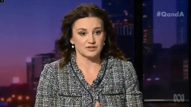 Jacqui Lambie had criticism and sympathy for Barnaby Joyce on Q&amp;A.