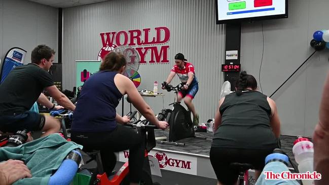 Peddling toward world record