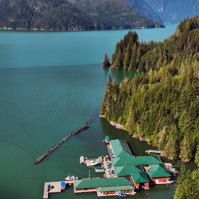 Knight Inlet Lodge in British Columbia.