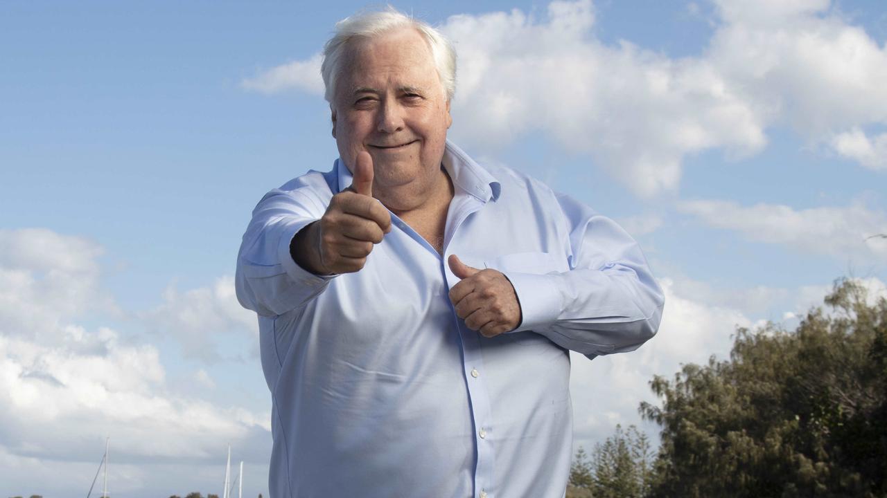 Billionaire Clive Palmer has escalated his war of words with the WA premier. Picture: Russell Shakespeare