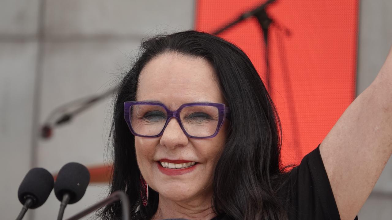 Linda Burney - Minister for Indigenous Australians in Federation Square. Picture: NCA NewsWire / Valeriu Campan