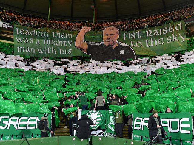 Postecoglou took little time winning over Celtic faithful. Picture: Mark Runnacles/Getty Images