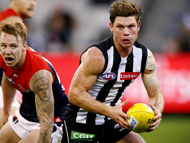 AFL: Round 4 Collingwood v Melbourne  Taylor Adams Picture:Wayne Ludbey