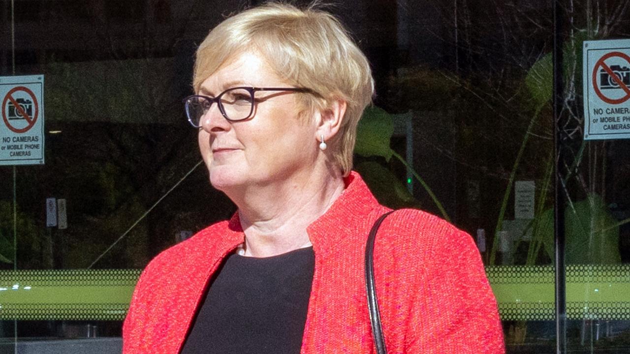 Liberal senator Linda Reynolds pictured leaving the ACT Magistrates Court in Canberra after giving evidence. Picture: NCA NewsWire / Photox / Ben Appleton