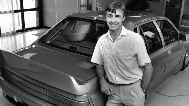 Peter Brock with his HDT Director car in 1987.