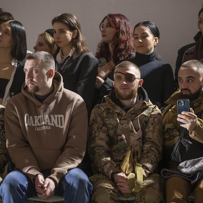 Veterans are given front-row seats for the Andreas Moskin show. Picture: Getty Images